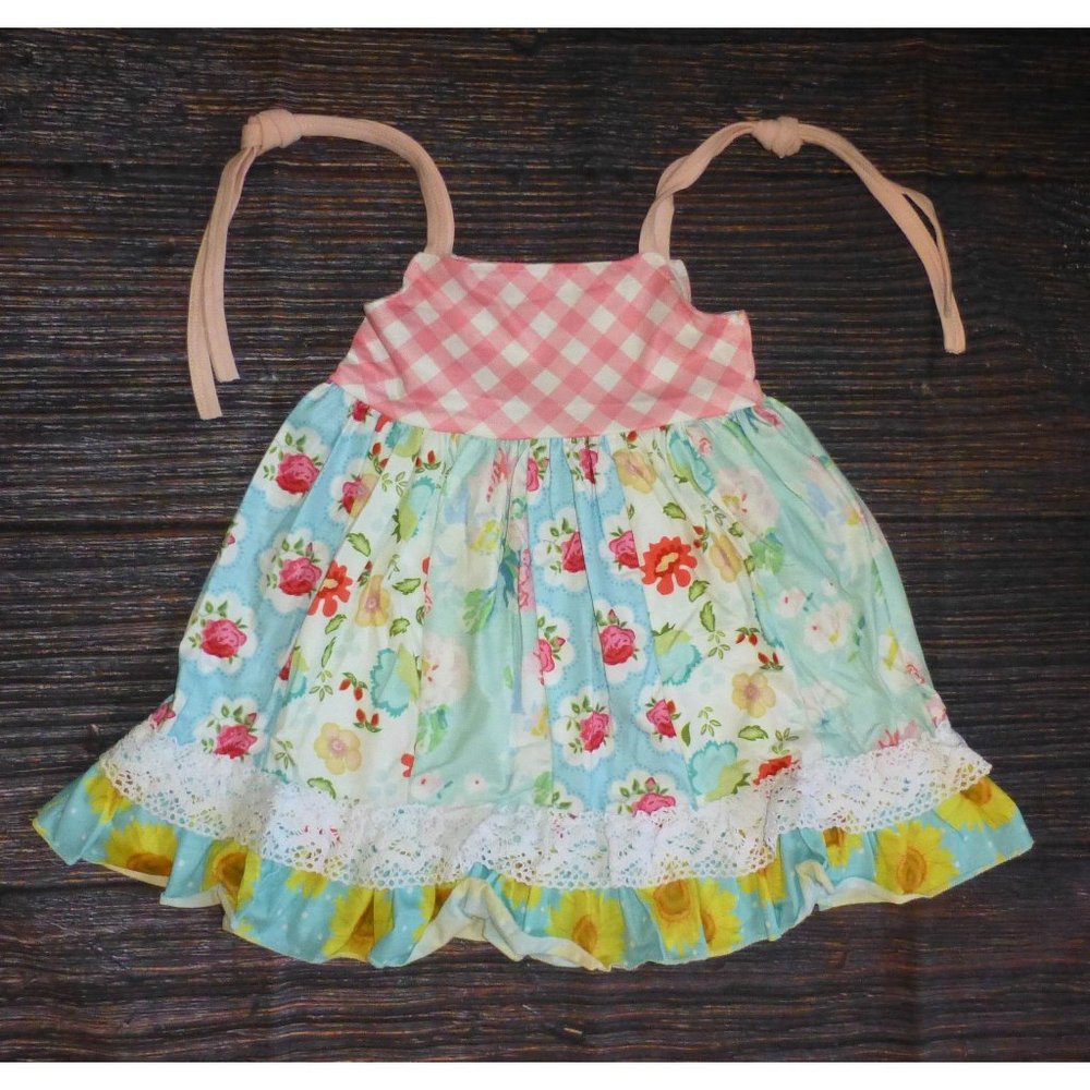Boutique Girls Floral Ruffle Dress
